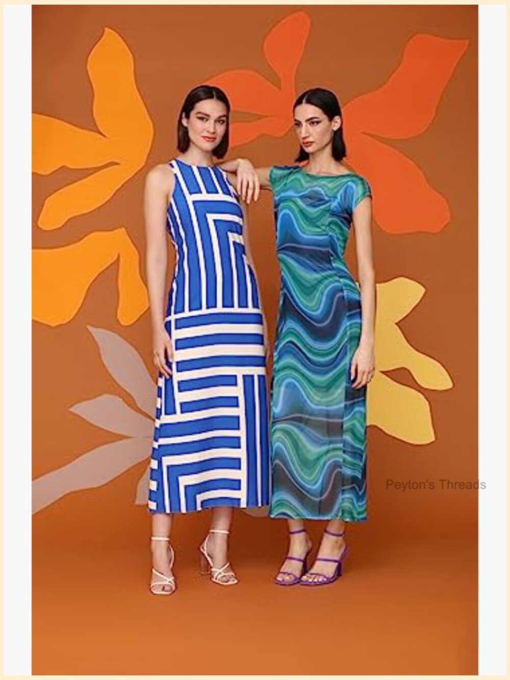 Sleeveless Halter Cut Maxi Dress with Keyhole Back - Picture 3 of 7
